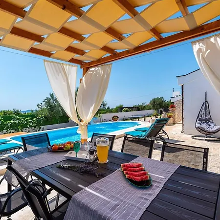 Vakantiehuis My Dalmatia - Elia With Private Pool And Panoramic Sea View Zadar
